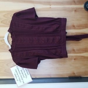 No Boundaries Purple Blouse